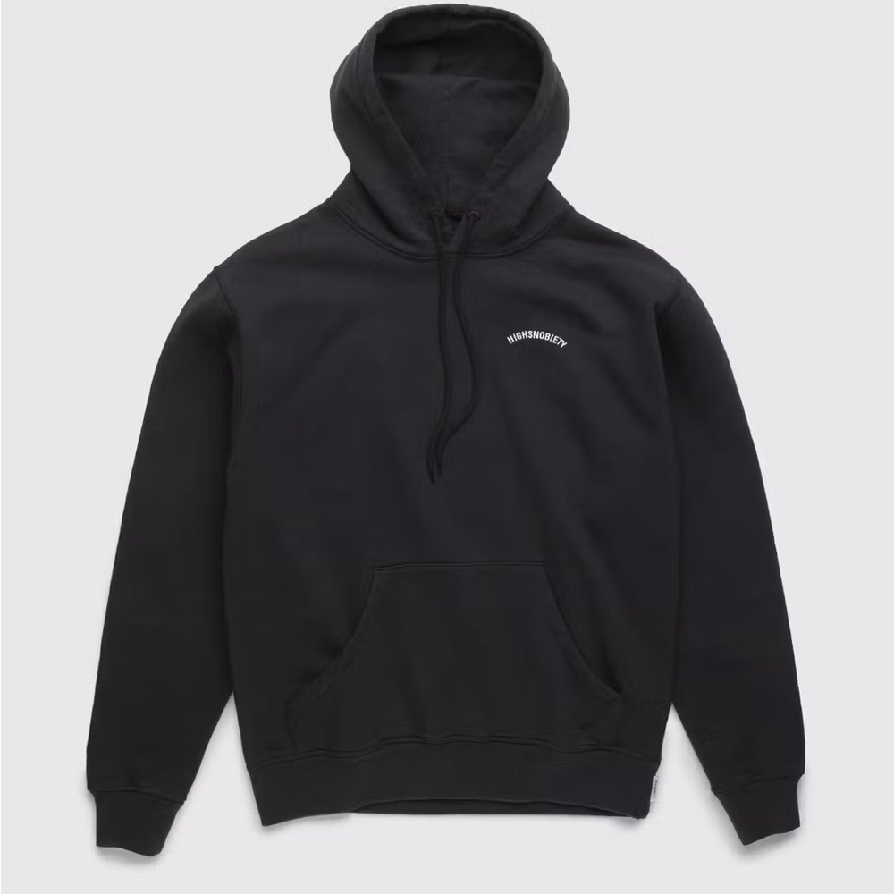 Highsnobiety Logo Fleece Staples Hoodie Black